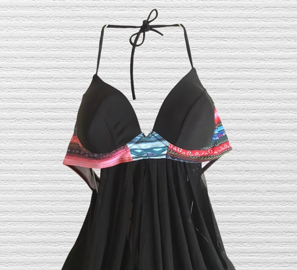 pareo negro transparente