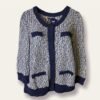 Cardigan azul botones Marca Ann Taylor