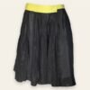 Falda negra efecto satin falda negra brillante Marca Stella McCartney