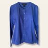 Sueter August Silk mujer Cardigan azul botones