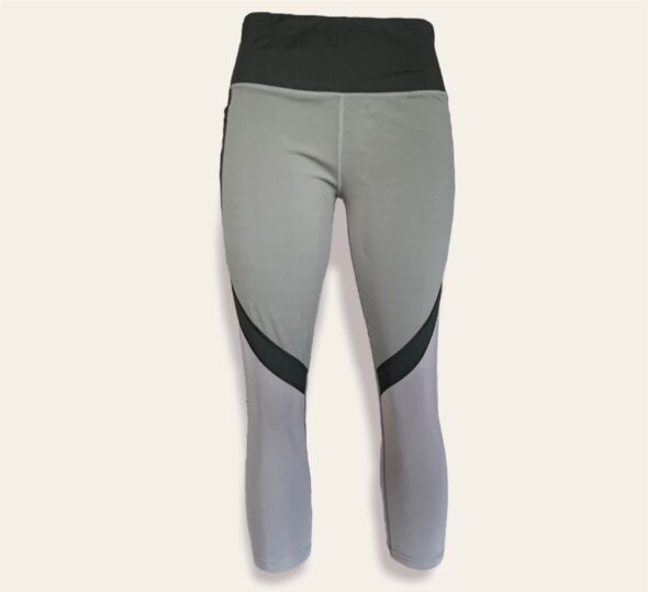 legging gris capri dama