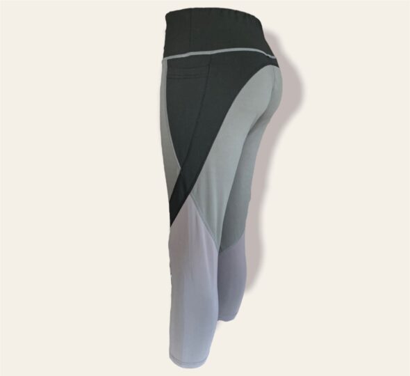 leggings gris capri mujer