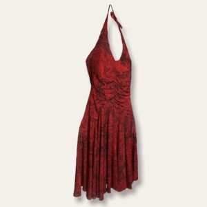 vestido arden b rojo con negro