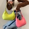 2022 New solid color Crossbody Shoulder Underarm Dumpling Bag