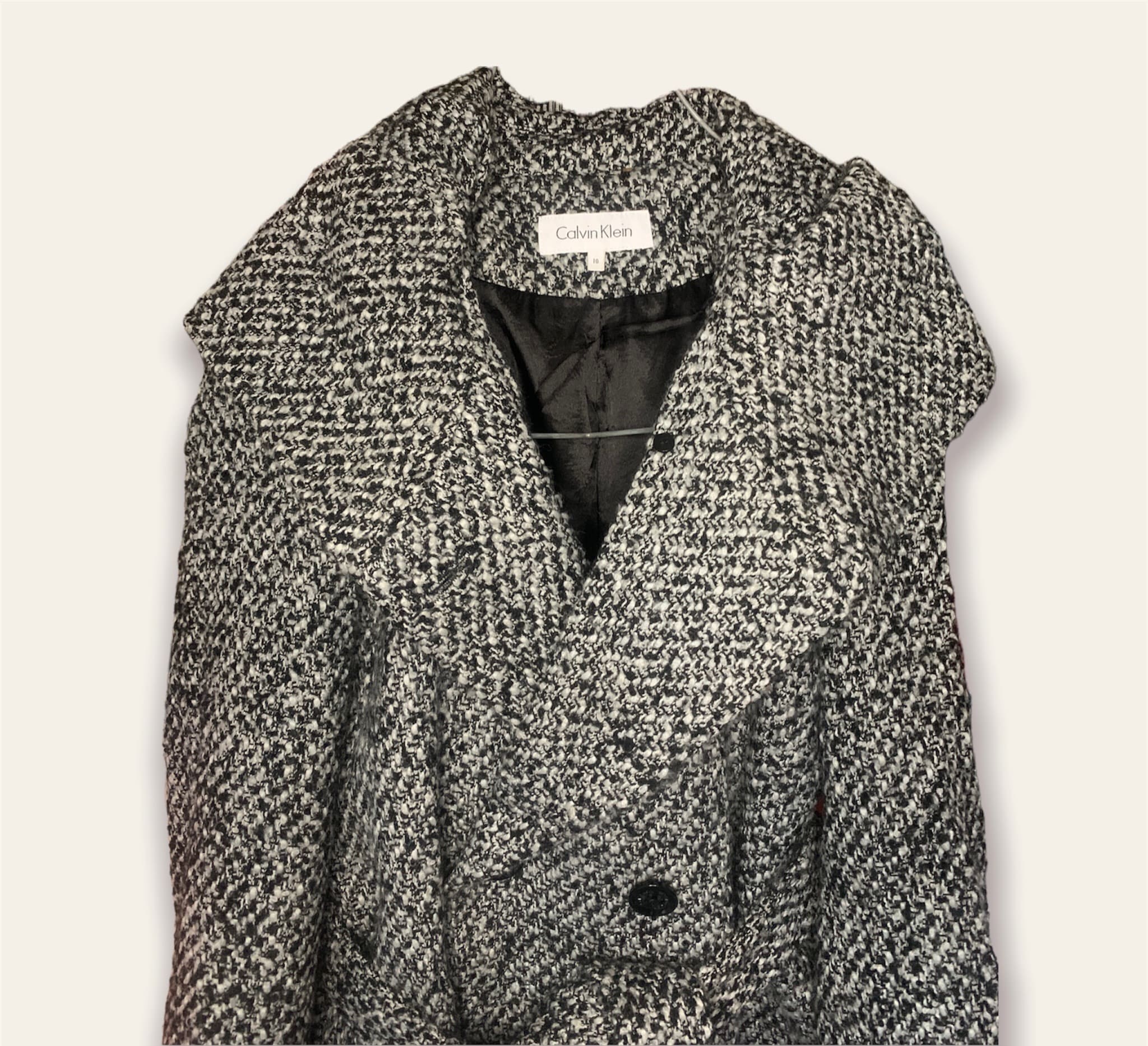 Abrigo de lana Calvin Klein gris mujer Abrigo de lana Calvin Klein dama -  Glow Fashion