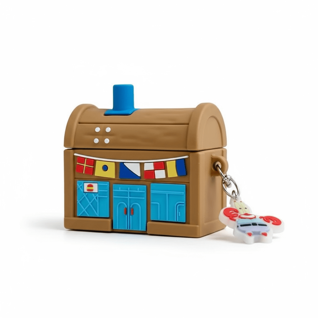 Funda AirPods Pro 3 Crustaceo Cascarudo con Llavero Don Cangrejo